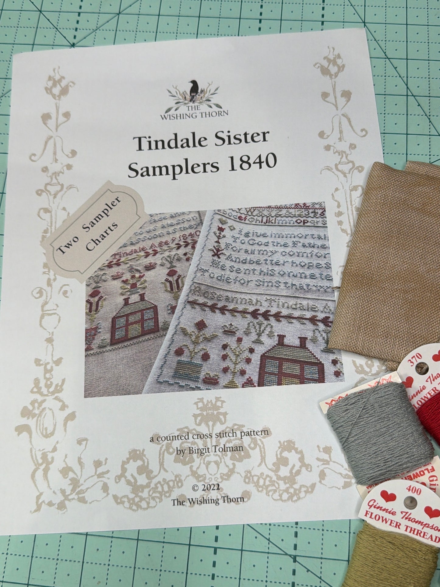 Tindale sisters sampler 1840 kit by the wishing thorn