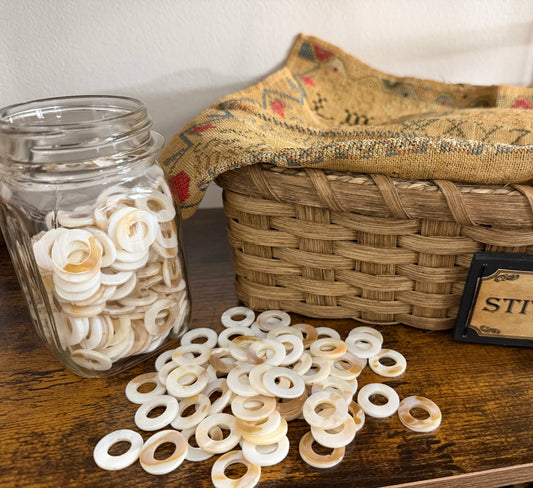 Mother of Pearl Donut Beads