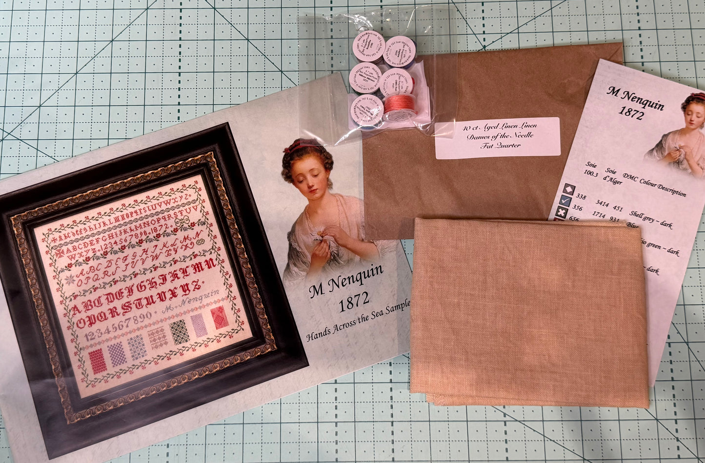 Hands Across The Sea Samplers M Nenquin 1872 Full Kit